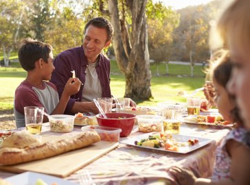 Foto von Familie beim Picknick