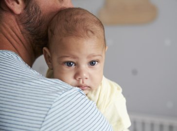 Foto von Vater mit Sohn