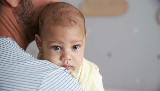 Foto von Vater mit Sohn