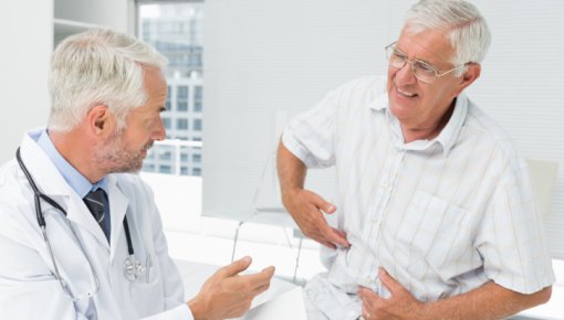 Foto von Arzt und Patient mit Gürtelrose