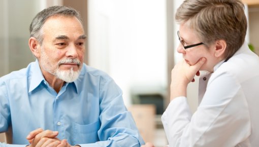 Foto von Patient und Ärztin