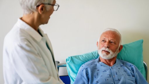 Foto von Patient im Krankenhaus