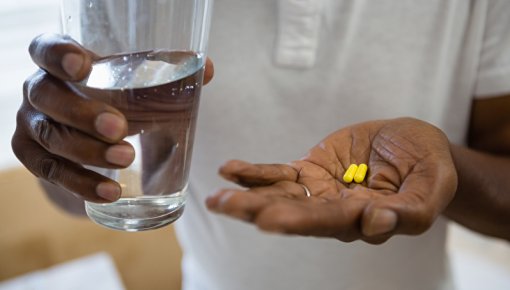 Foto von einer Tabletten-Einnahme