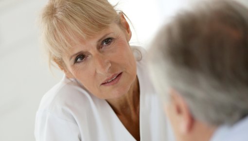 Foto von Patient und Ärztin