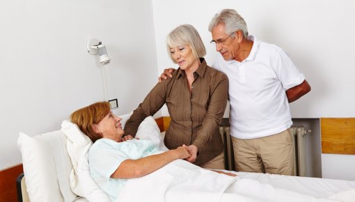 Foto von Besuch im Krankenhaus