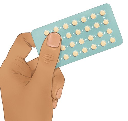 Die Grafik zeigt die Tabletten-Packung der Minipille, auch Gestagen-Pille genannt. Eine Packung enthält meist 28 Tabletten für vier Wochen.