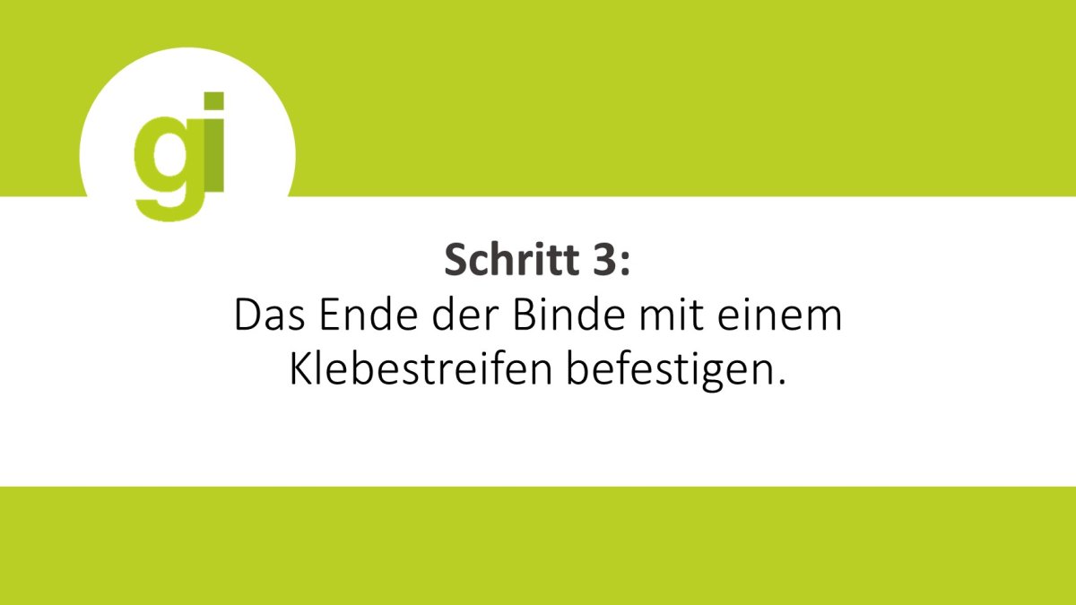 Grafik: Schritt 3: Klebestreifen befestigen