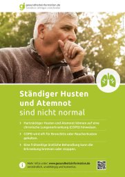 Abbildung: Poster Ständiger Husten und Atemnot sind nicht normal