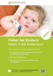 Abbildung: Poster Fieber bei Kindern: Wann in die Arztpraxis?