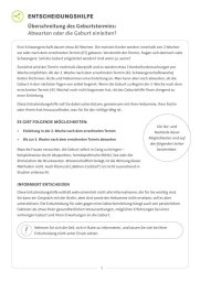 Vorschaubild der Entscheidungshilfe Überschreitung des Geburtstermins