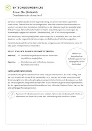 Abbildung: Entscheidungshilfe Grauer Star