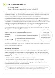 Abbildung: Entscheidungshilfe Hirnaneurysma