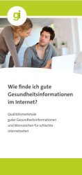 Faltblatt: Wie finde ich gute Gesundheitsinformationen?