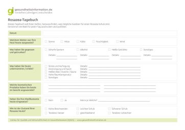 Vorschaubild Tagebuch Rosazea