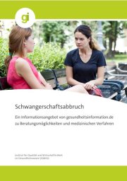 Abbildung: Broschüre Schwangerschaftsabbruch